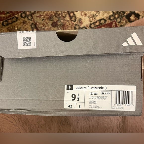 ADIDAS ADIZERO PUREHUSTLE 3 CLEAT - WOMEN'S SOFTBALL SNEAKERS Size 9.5 NiB - Picture 8 of 9